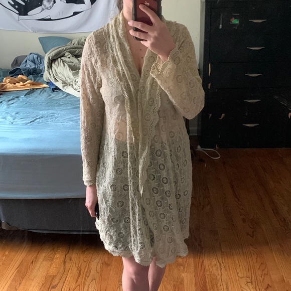 Hoss Intropia Women’s Beige Fine Knitted Midi Cardigan - Picture 3 of 3